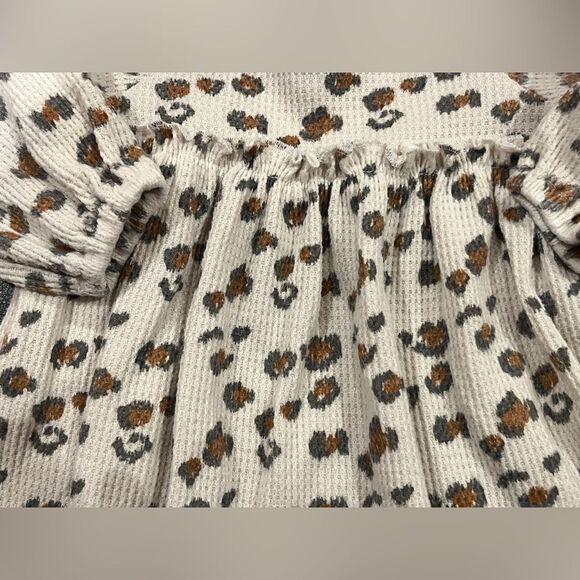 RZ By Rachel Zoe Animal Print Dress With Long Knee Socks Infant Girl 3-6 M - Picture 9 of 9